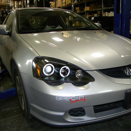 Spec-D Tuning 02-04 Acura Rsx Halo LED Projector Black 2LHP-RSX02JM-TM